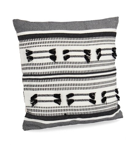 Perna decorativa Alexie, Bizzotto, 45 x 45 cm, policoton, negru Alexie