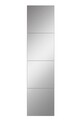 Oglinda decorativa, Mirrorland, Rectangular, Oglindă indestructibilă cu obturator, Argintiu