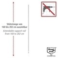 Organizator extensibil pentru haine, 3 piese, Wenko, 150 - 245 cm x 160 - 202 cm, inox/plastic