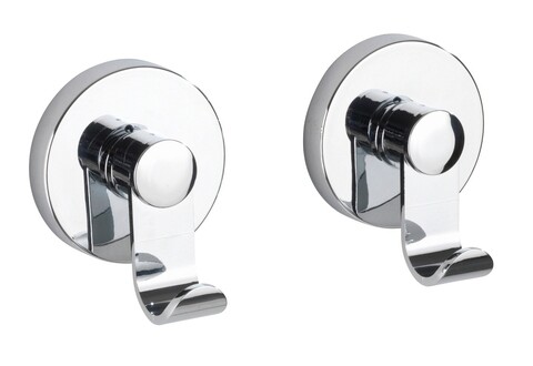 Set 2 agatatori , wenko, irun vacuum-loc, 6 x 5 x 7 cm, plastic, gri