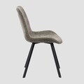 Scaun Silla, Homla, 52x60x83.5 cm, metal/poliester, maro