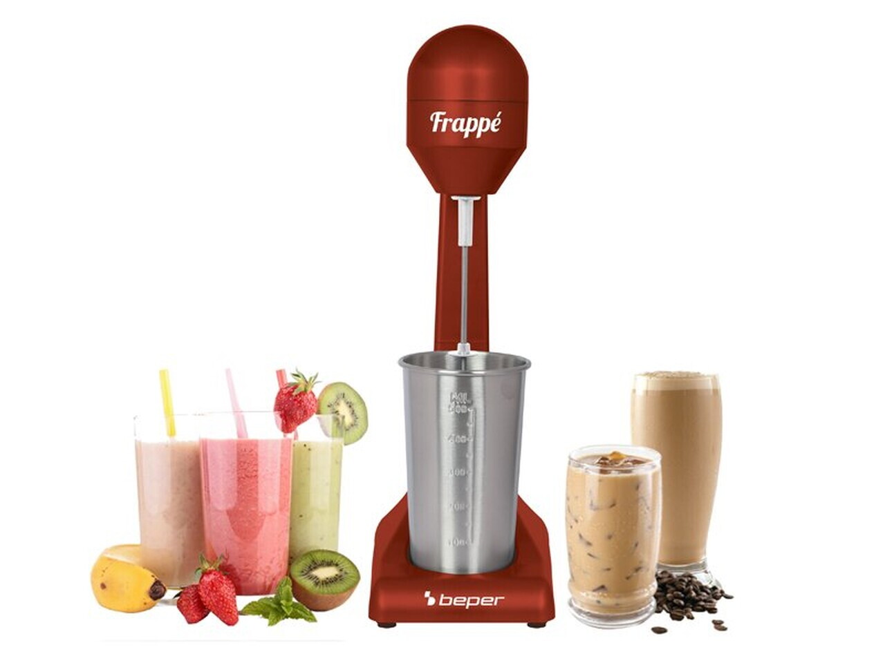 Aparat pentru preparare milk shake/cocktail, Beper, BP.690, 500 ml, 100 W - view 2