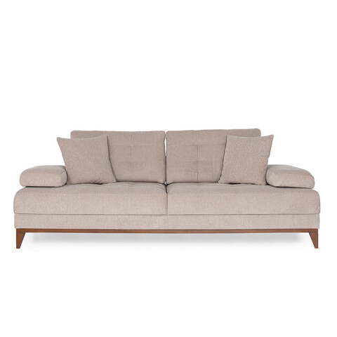 Canapea 3 locuri, ndesign, 291nds1337, lemn, crem