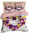 Lenjerie de pat pentru o persoana, 186, Pearl Home, Poliester Satinat