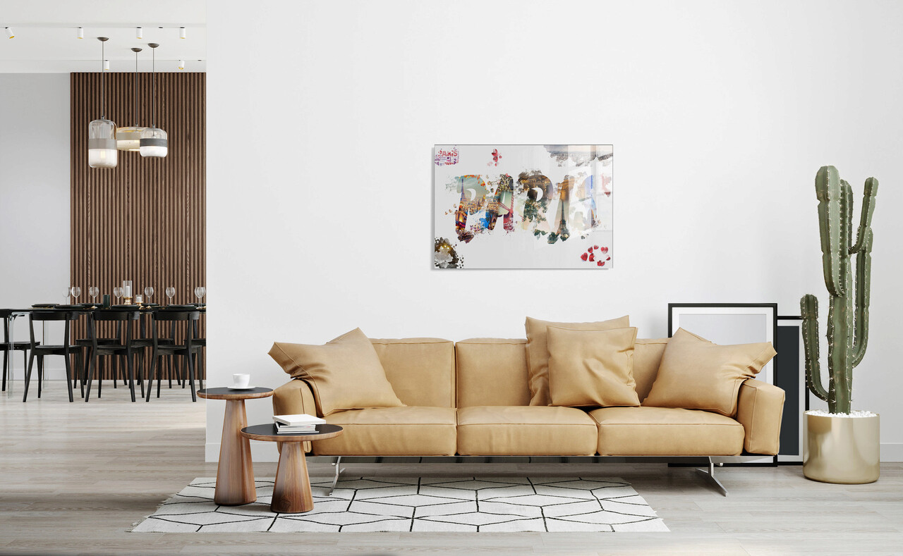Tablou decorativ, 1367, Sticla temperata, 30 x 45 cm, Multicolor - 1 | YEO