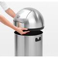 Cos de gunoi, Brabantia, Matt Steel, 60 L, 40x40x81 cm, otel, argintiu
