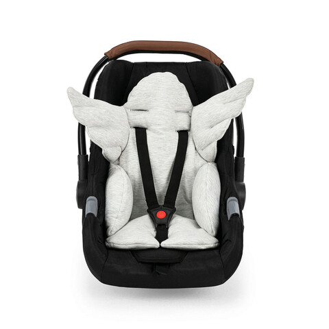 Perna universala copii Baby Pad, Angel Wings, 60x63x5 cm, Bumbac, Gri deschis mezoni.ro