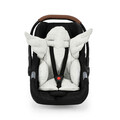 Perna universala copii Baby Pad, Angel Wings, 60x63x5 cm, Bumbac, Gri deschis
