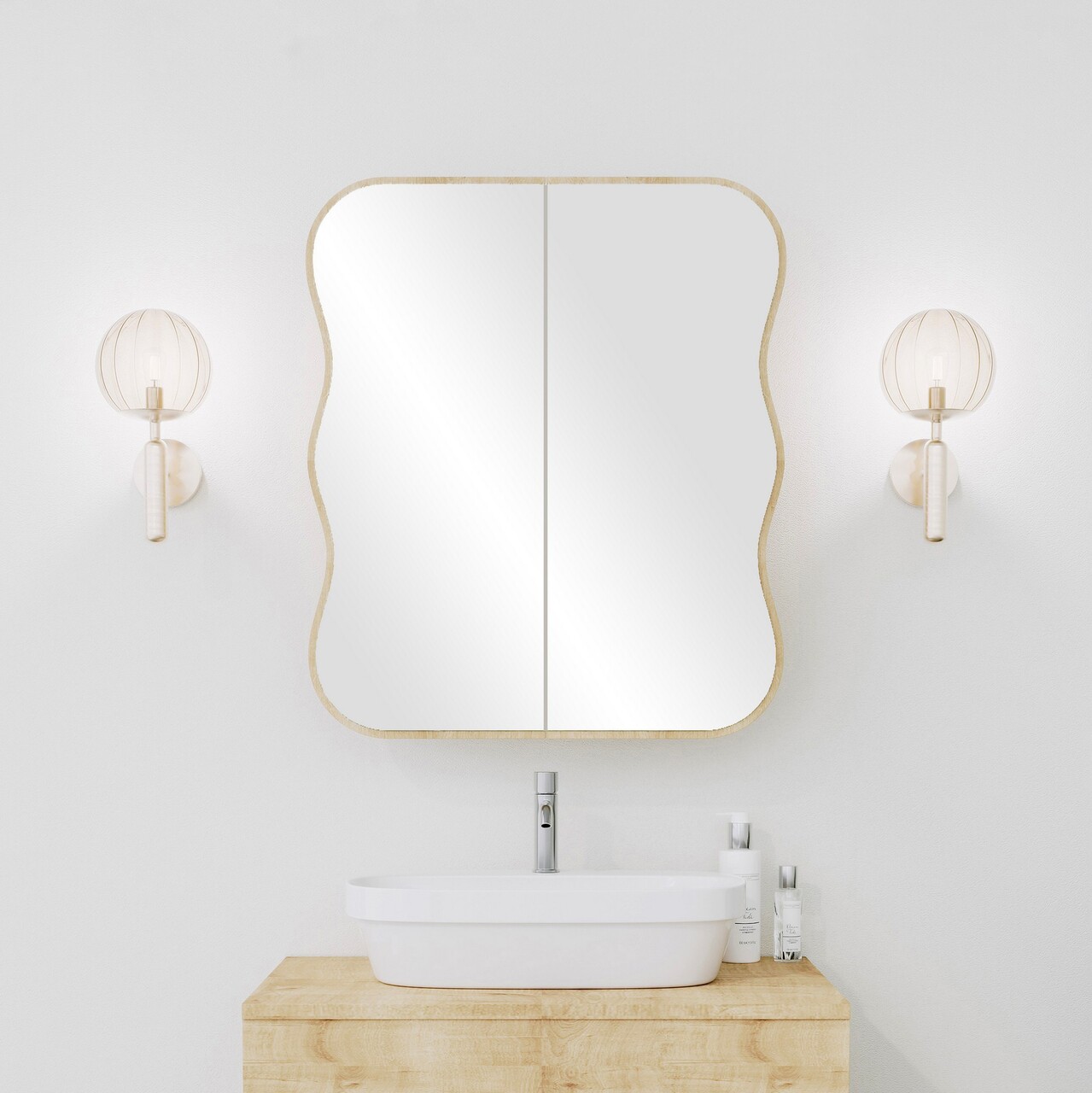 Dulap de baie, Neostill, Day Dream, 12x45x50 cm, 100% CARTON DURO, Stejar - 1 | YEO