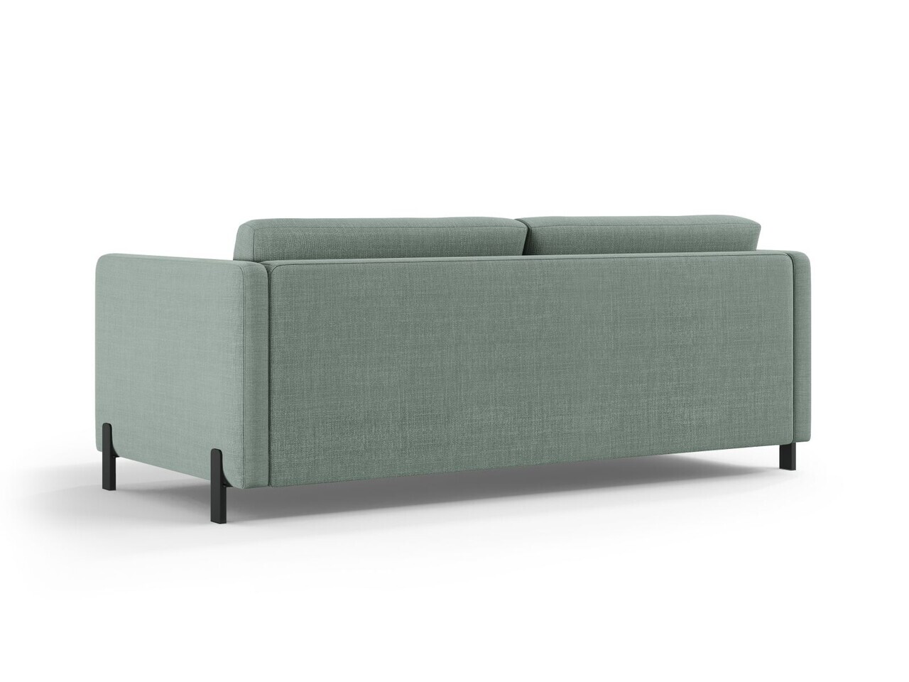 Canapea extensibila 2 locuri, Gloria, Micadoni Home, 186x102x88 cm, tesatura structurata, verde menta — imaginea 5