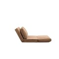 Canapea extensibilă cu 2 locuri, Futon, 859FTN1278, Metal , Maro deschis