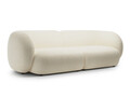 Canapea modulara 4 locuri, Kate, Micadoni, 243x99x76 cm, tesatura structurata, bej deschis