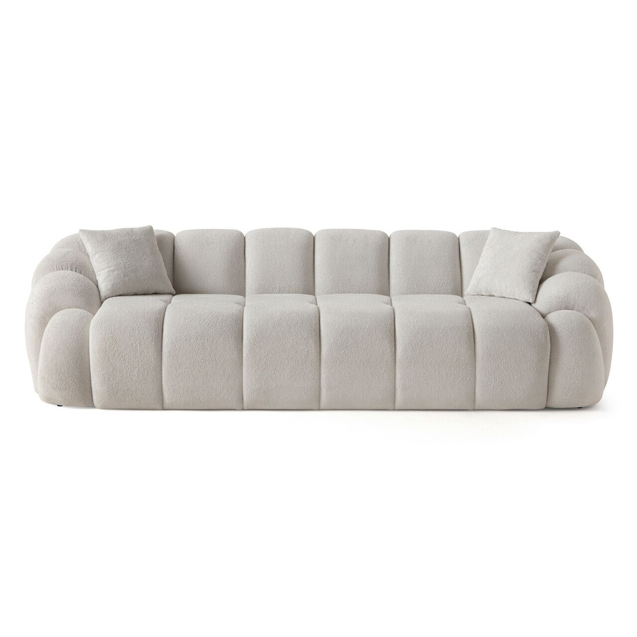 Canapea cu 4 locuri, Atelier del Sofa, 752EST2301, Lemn de carpen/PAL melaminat, Alb - view 4