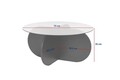 Masuta de cafea, Nordure, Aeris, Nuc / Transparent