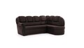 Coltar extensibil dreapta 3 locuri ELTAP, L-004, Lord, 243x180x112 cm, lemn/poliester, maro inchis/negru