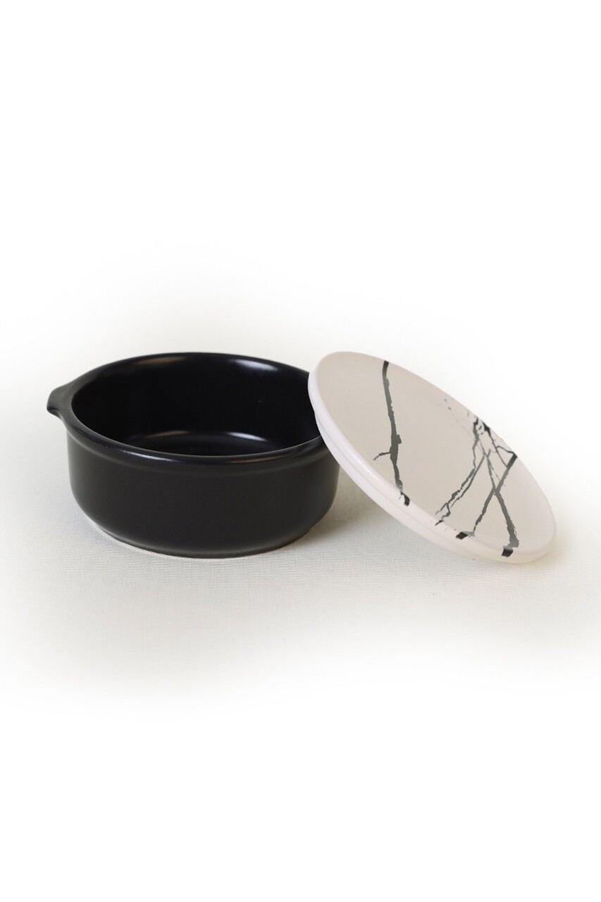 Set recipiente depozitare, Hermia, 275KRM2301, Antibacterian, Alb/Negru - view 3