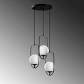 Lustra, Fulgor, 942FLG1662, Metal, Negru