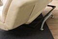 Canapea extensibila cu 3 locuri, Futon, 859FTN2894, Metal , Crem