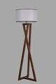 Lampadar, Luin, 8278-4, E27, 60 W, lemn/textil