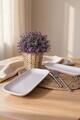 Set platouri servire, Hermia, 275KRM2655, 26 cm, 2 piese, Alb