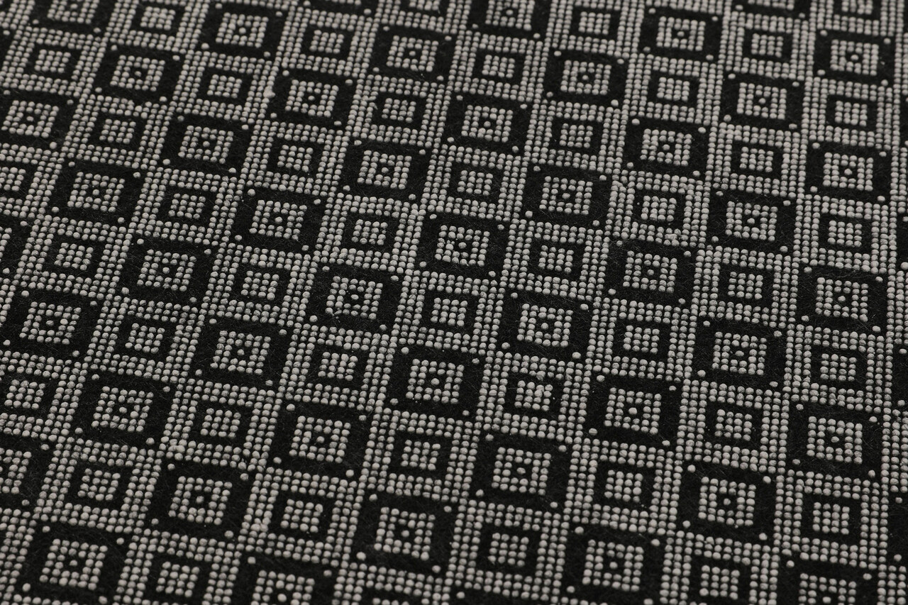 Covoras de baie, L'essentiel Maison, Straordinario Black Circle Djt 80, Negru / Antracit / Alb - view 6