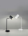 Lampa de masa Marley, TRIO, 12x25x45 cm, 5W, 1x GU10, metal, negru mat