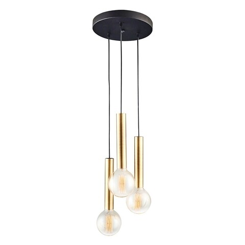 Lustra Tubo, Maison in Design, 3 x E27, 40W, auriu