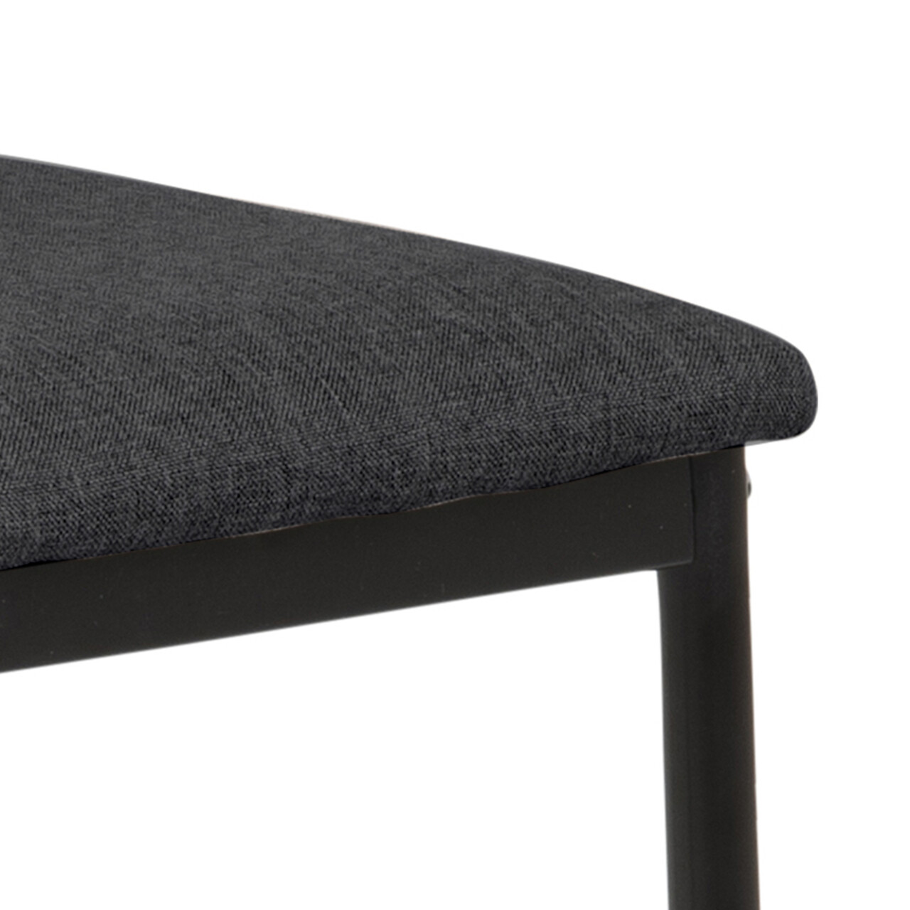 Scaun de bar Demina, Actona, 41x48.5x90.5 cm, poliester/otel, gri - view 4