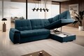 Coltar extensibil dreapta 3 locuri ELTAP, RT-40NU, Sado, 272x192x95 cm, lemn/poliester, albastru inchis