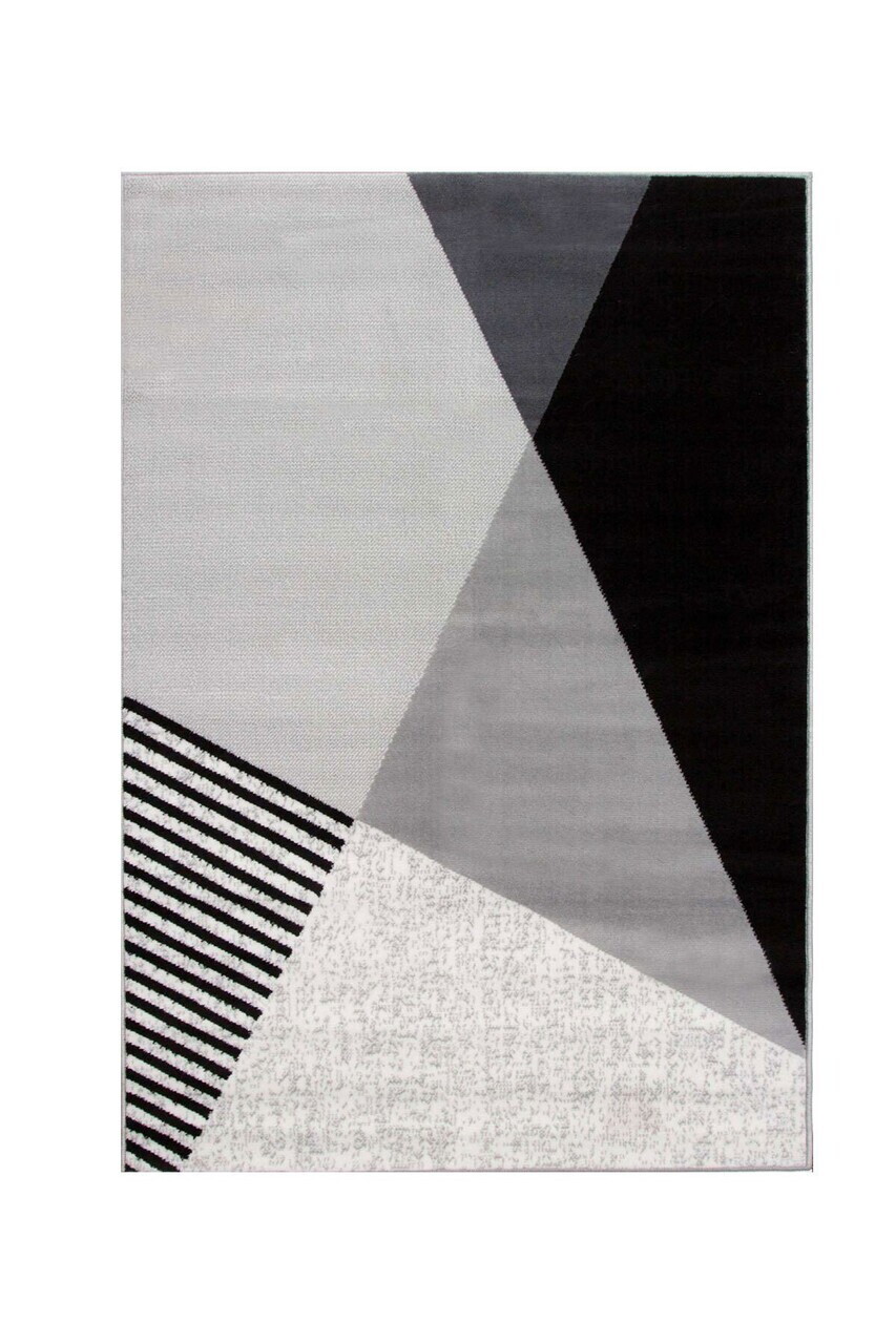 Covor, CLR-0000573-003, 80x200 cm, Poliester, Gri — imaginea 3