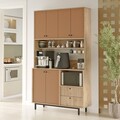 Dulap multifunctional, Locelso, RE7-SK, Stejar / Tigla Roșu