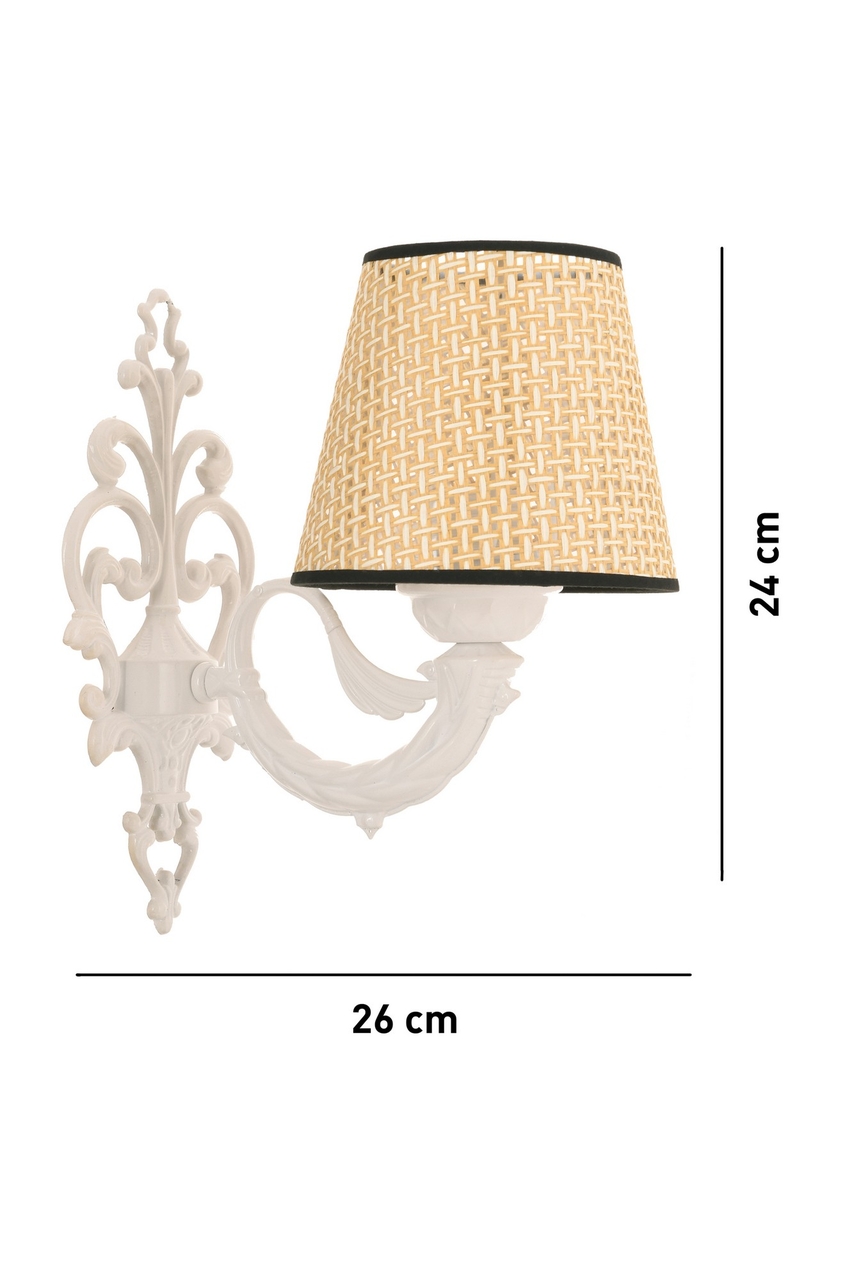Aplica de perete, Opviq, 390FLH2357, Natural/Alb - view 5