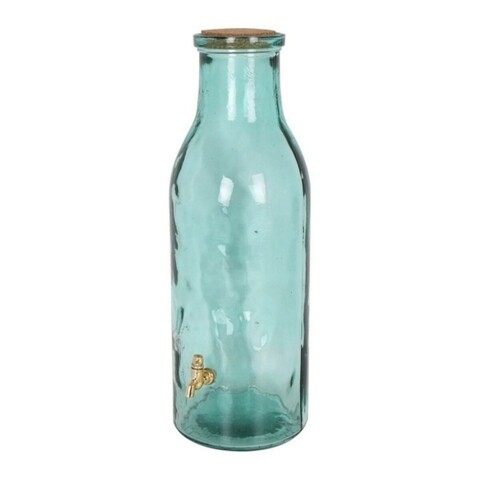 Sticla olivar robinet, la mediterranea, 5 l, sticla, albastru