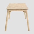 Masa Little, Homla, 160x75x76 cm, lemn de cauciuc, natur