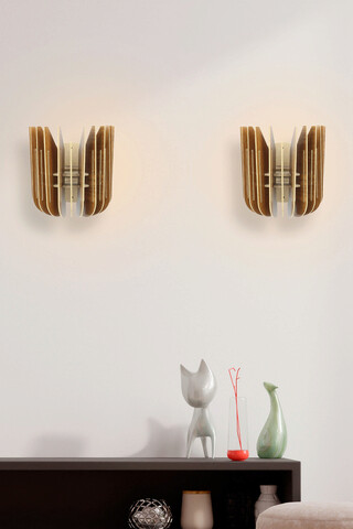 Aplica de perete, FullHouse, 390FLH2128, MDF  , Maro