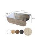 Masuta de cafea, Neostill, Brise, Travertin / Transparent
