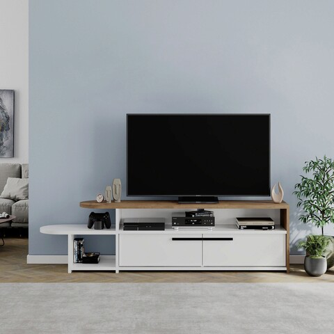 Comoda tv, homitis, lyra, 167x44.8x33 cm, alb / hitit
