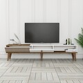 Comoda TV, Hommy Craft, Milan Alt, 180x40x35 cm, PAL, Nuc/Alb