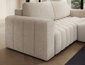 Coltar extensibil dreapta 4 locuri ELTAP, Bon-220, Bonett, 250x175x92 cm, lemn/poliester, bej deschis