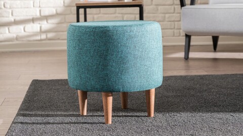 Bancheta, balcab home, 825blc2518, lemn de fag, turcoaz