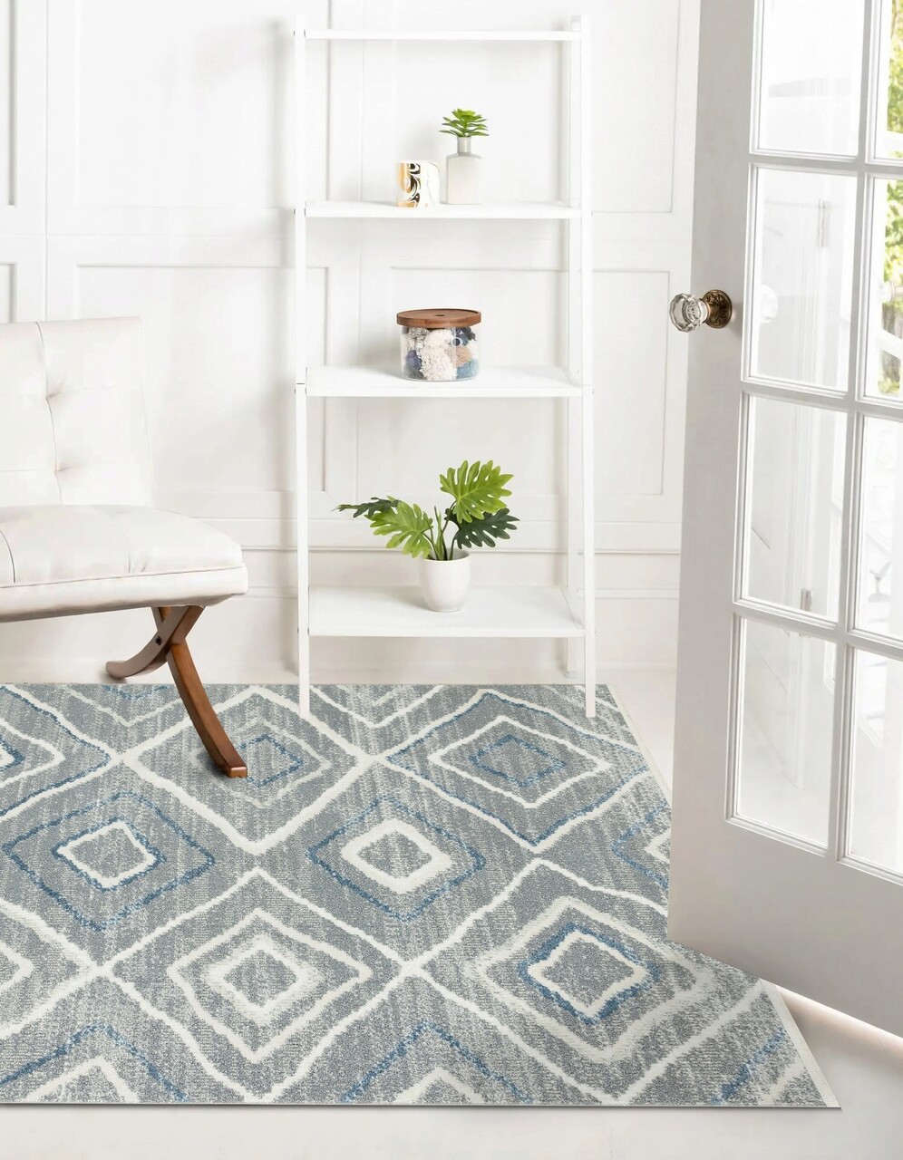 Covor, TRS 03, 80x150 cm, Poliester, Gri