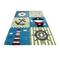 Covor copii Nautical, Decorino, 160x230 cm, polipropilena, multicolor