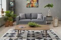 Canapea 2 locuri, Atelier del Sofa, 613LFS1195, Gri