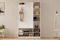 Cuier de perete, Rabi, Rb-092, 120x200x35 cm, Alb mat