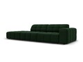 Canapea 3 locuri cotiera stanga, Jennifer-51, Micadoni Home, 262x102x70 cm, catifea, verde bottle