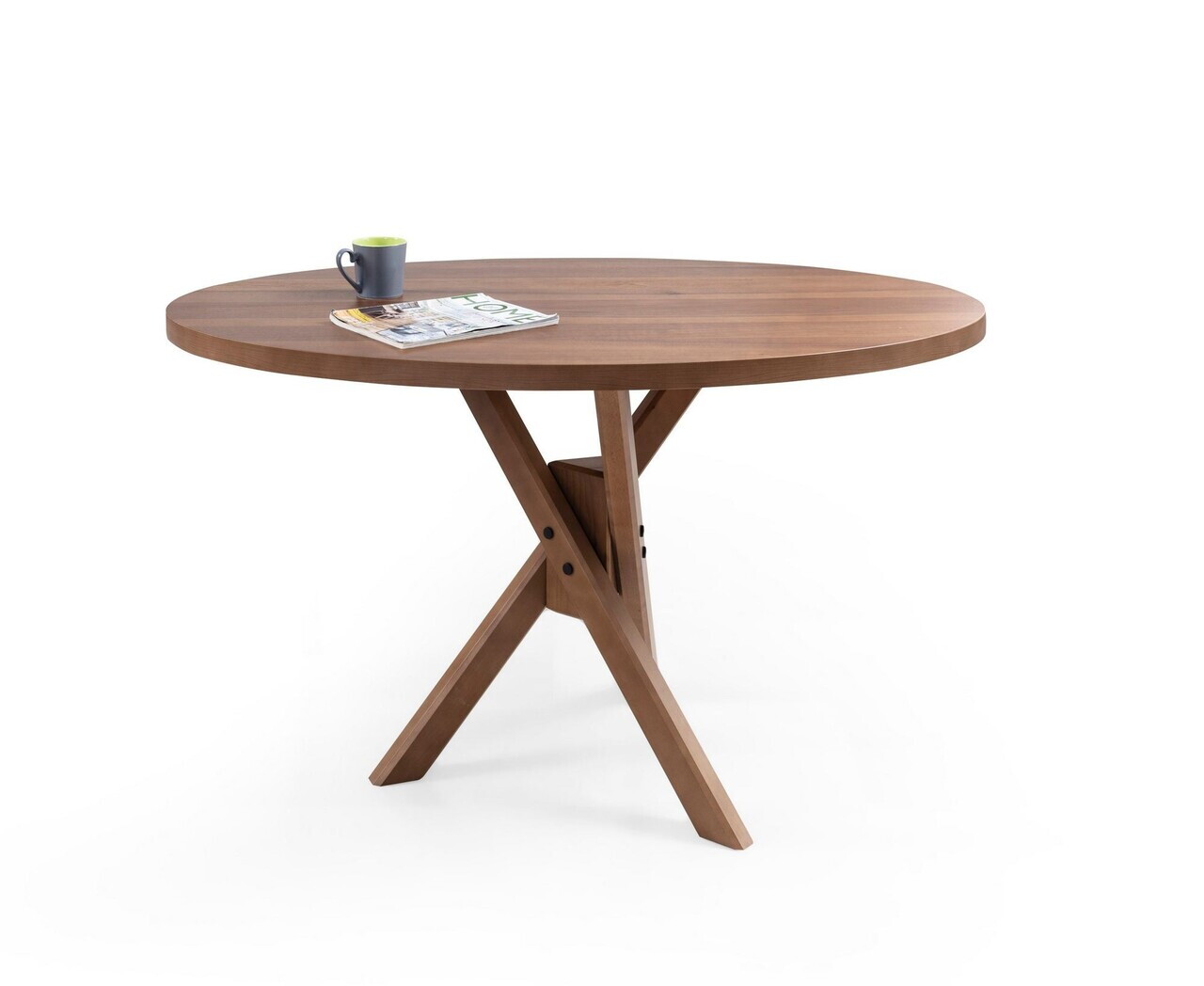 Masa, Hanah Home, Oscar Elips, 130x75x80 cm, Maro — imaginea 3