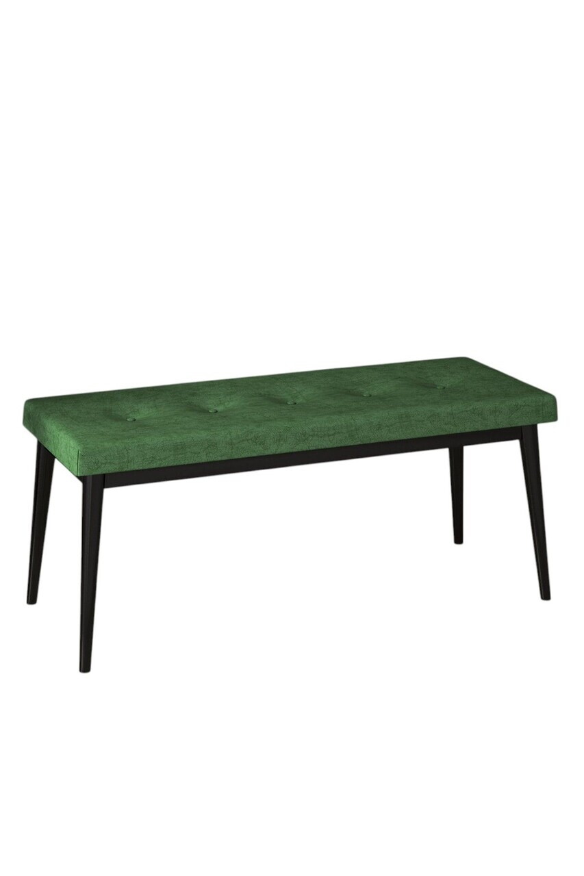 Banca, Hanah Home, Pera Bench, Verde kaki / Negru — imaginea 2