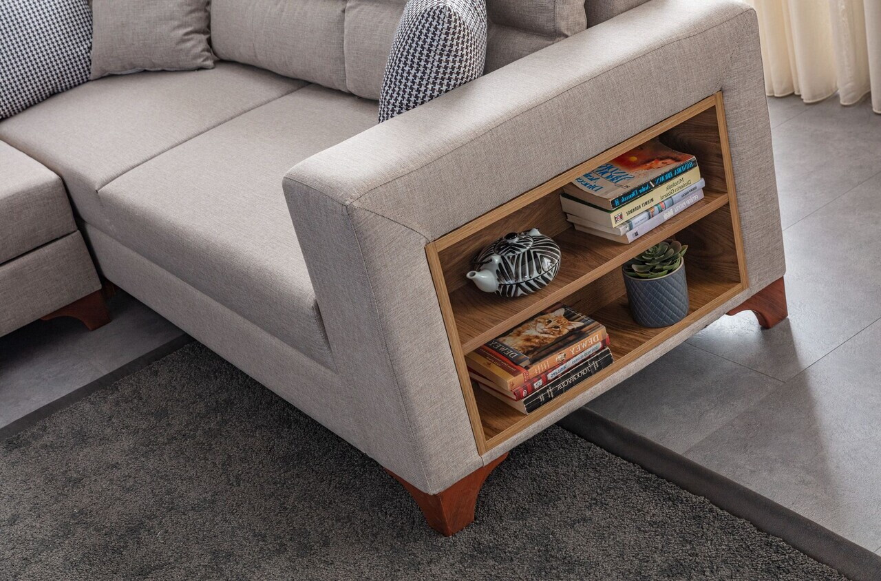 Coltar, Atelier del Sofa, 752EST1388, Lemn de carpen/PAL melaminat, Crem - view 6