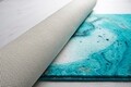Set 2 covorase de baie Marbling, Confetti, 50x57 cm/57x100 cm, turcoaz