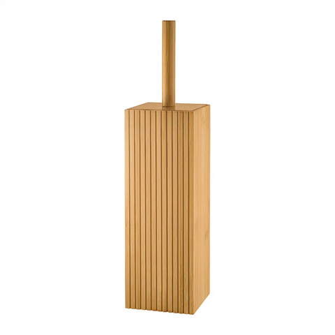 Perie de toaleta cu suport Bamboo, Jotta, 10 x 10 x 37 cm, bambus, maro Jotta